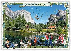 Postkarte. USA-Edition - California, Yosemite National Park (Quer)