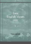Late English Verses