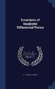 Invariants of Quadratic Differential Forms