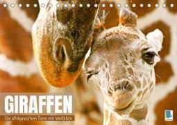 Giraffen: die afrikanischen Tiere mit Weitblick (Tischkalender 2023 DIN A5 quer)