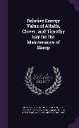 Relative Energy Value of Alfalfa, Clover, and Timothy Hay for the Maintenance of Sheep