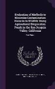 Evaluation of Methods to Minimize Contamination Hazards to Wildlife Using Agricultural Evaporation Ponds in the San Joaquin Valley, California: Final