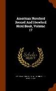 American Hereford Record and Hereford Herd Book, Volume 17