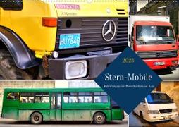 Stern-Mobile - Nutzfahrzeuge von Mercedes-Benz auf Kuba (Wandkalender 2023 DIN A2 quer)