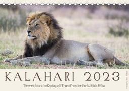 Kalahari - Tierreichtum im Kgalagadi Transfrontier Park, Südafrika (Tischkalender 2023 DIN A5 quer)