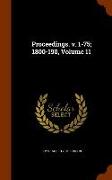 Proceedings. V. 1-75, 1800-190, Volume 11