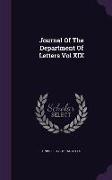 Journal of the Department of Letters Vol XIX