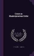 Croce as Shakespearean Critic