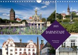 Darmstadt - Mathildenhöhe und Altstadt (Wandkalender 2023 DIN A4 quer)