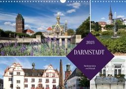 Darmstadt - Mathildenhöhe und Altstadt (Wandkalender 2023 DIN A3 quer)
