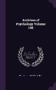 Archives of Psychology Volume 148