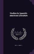 Studies In Spanish-american Literature