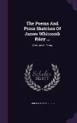 The Poems and Prose Sketches of James Whitcomb Riley ...: Sketches in Prose