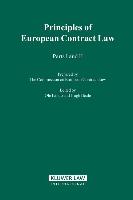 The Principles of European Contract Law, Parts I and II