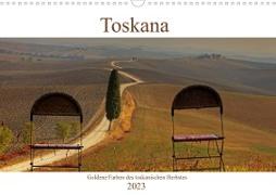 Toskana - Goldene Farben des toskanischen Herbstes (Wandkalender 2023 DIN A3 quer)