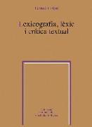 Lexicografia, lèxic i crítica textual