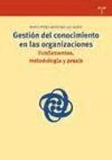 Gestión del conocimiento en las organizaciones : fundamentos, metodología y praxis