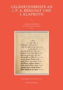 Gelehrtenbriefe an J. P. A. Rémusat und J. Klaproth