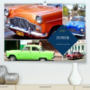 ZEPHYR - Ein britischer Ford in Kuba (Premium, hochwertiger DIN A2 Wandkalender 2023, Kunstdruck in Hochglanz)