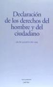 Declaración de los derechos del hombre y del ciudadano, 26 de agosto de 1789