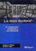 La tesis doctoral : un manual para estudiantes y sus directores