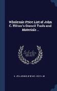 Wholesale Price List of John C. Hilton's Stencil Tools and Materials