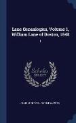 Lane Genealogies, Volume 1, William Lane of Boston, 1648: 1