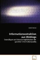 Informationsextraktion aus Weblogs