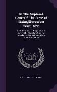 In the Supreme Court of the State of Idaho, November Term, 1894: The State of Idaho, Respondent, vs. John Gibbs, Appellant. Brief for Appellant ... R