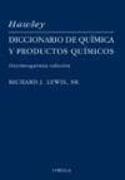 Hawley : diccionario de química y productos químicos