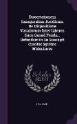 Dissertationem Inauguralem Juridicam de Dispositione Vasallorum Inter Liberos Suos Quoad Feuda... Defendam in Se Suscepit Carolus Sylvius Widerianus