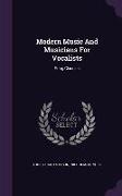 Modern Music and Musicians for Vocalists: Song Classics