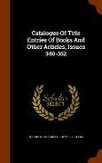 Catalogue of Title Entries of Books and Other Articles, Issues 340-352