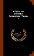 Allgemeines Deutsches Reimlexikon, Volume 1