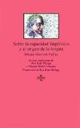 Sobre la capacidad lingüística y el origen de la lengua