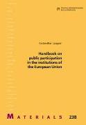 Handbook on public participation in the institutions of the European Union