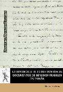 La diplomacia de la independencia : documentos de Benjamín Franklin en España