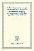 Untersuchungen über die Lage des Handwerks in Deutschland mit besonderer Rücksicht auf seine Konkurrenzfähigkeit gegenüber der Großindustrie
