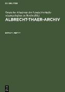 Albrecht-Thaer-Archiv. Band 4, Heft 4