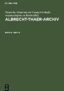 Albrecht-Thaer-Archiv. Band 6, Heft 8