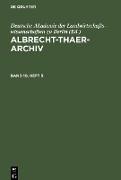 Albrecht-Thaer-Archiv. Band 10, Heft 5