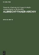 Albrecht-Thaer-Archiv. Band 10, Heft 9