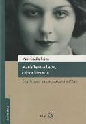 María Teresa León, crítica literaria : feminismo y compromiso político