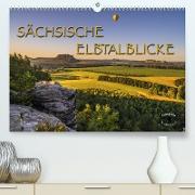 Sächsische Elbtalblicke (Premium, hochwertiger DIN A2 Wandkalender 2023, Kunstdruck in Hochglanz)