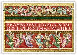 Postkarte. Frohes Fest - Joyeux Noël
