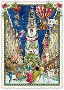 Postkarte. USA-Edition - New York, Rockefeller Center, Merry Christmas