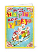 Doppelkarte. We wish you a happy new Year