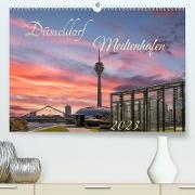 Düsseldorf Medienhafen (Premium, hochwertiger DIN A2 Wandkalender 2023, Kunstdruck in Hochglanz)