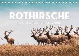 Rothirsche - Die imposanten Könige der Wälder. (Tischkalender 2023 DIN A5 quer)