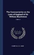 The Commentaries on the Laws of England of Sir William Blackstone, Volume 4